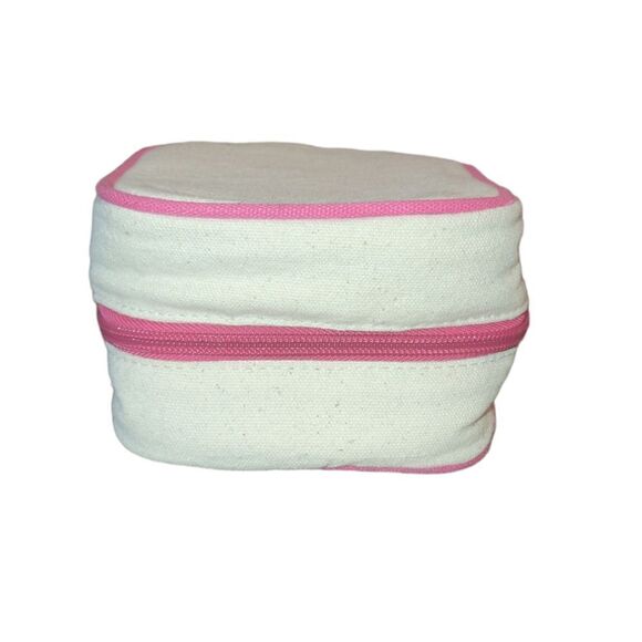 NWT Mainstreet Collection Canvas Square Jewelry Travel Storage Organizer Case - Picture 4 of 13